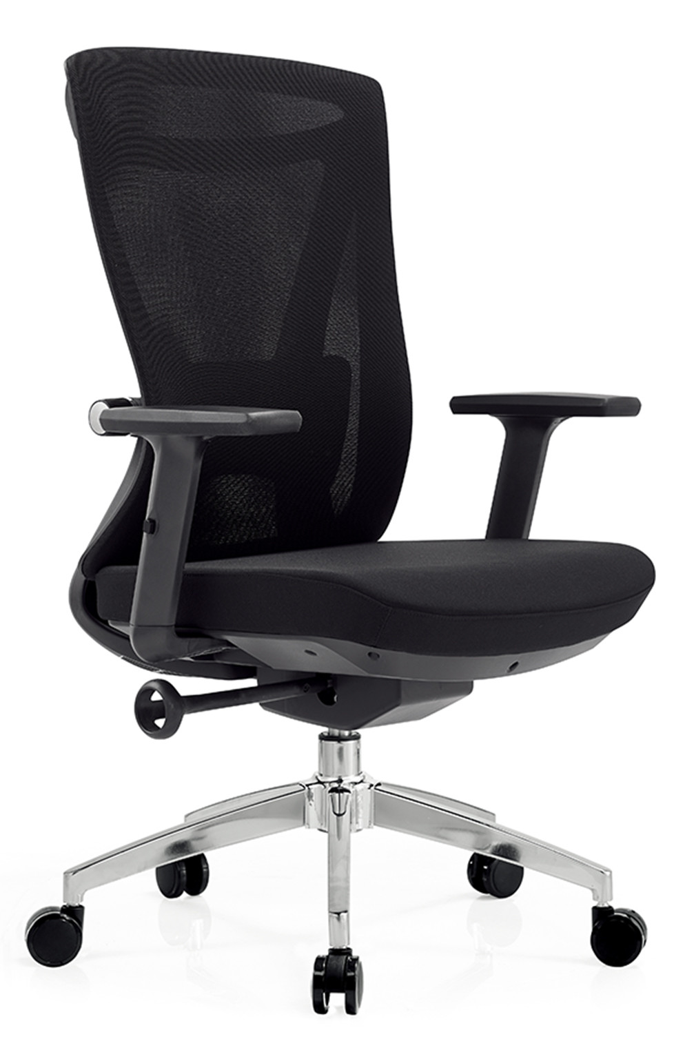 Breathable Tilting Mesh Seat Office Chair With 360 Degree Wheels