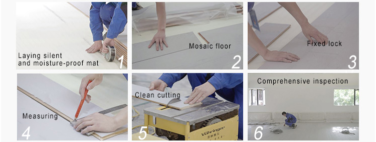 Multi color 12mm click lock EIR surface waterproof wood laminate floors