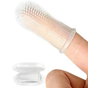Quality Soft Silicone Pet Toothbrush Easy Cleaning Dog Finger Toothbrush wholesale