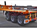 Skeletal / Flatbed Container Semi Trailer 3 Axle 20 FT Dump Semi Trailer