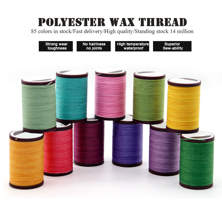 High Tenacity 500D/3 Yarn Count Sewing Waxed Thread for Leather Bag and DIY Bracelets
