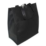 Foldable Custom Tote Bags / Purple Non - woven Cloth Plain Shopping Bags