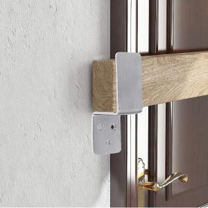 Quality 4pcs Heavy Duty Steel Black Z Bracket Beam Support for Fixing Wooden Frame Outdoors wholesale