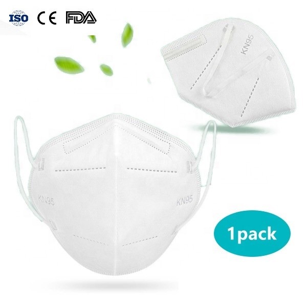 Adult Foldable Dust Mask / Antibacterial Face Mask One Size Fits Most