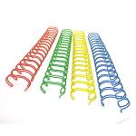 60 Sheets 5/16'' Colorful Double Wire O Metal Double Loop Wire