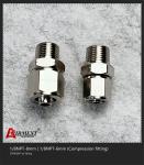 1/8NPT-8mm Straight Air Fitting Elbow Stainless Steel Compression Fittings