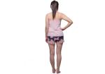 Short Loungewear Set Super Soft Womens Summer Nightwear Wide Lace Decorate