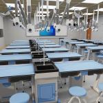 Modern Physics Lab Furniture Metal Laboratory Table Anti Corrosion