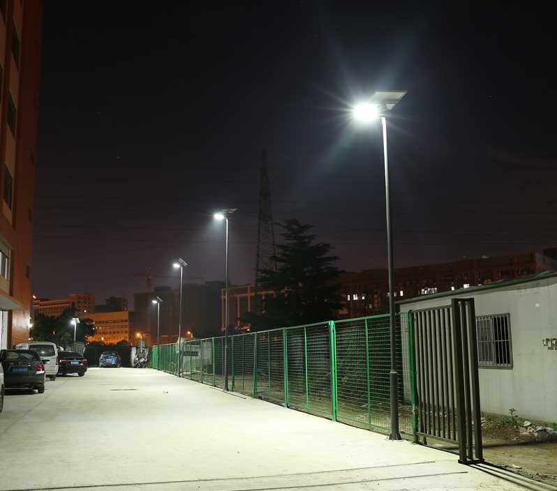 Integrated 40w Led Solar Street Light With Polycrystalline Silicon Solar Panel