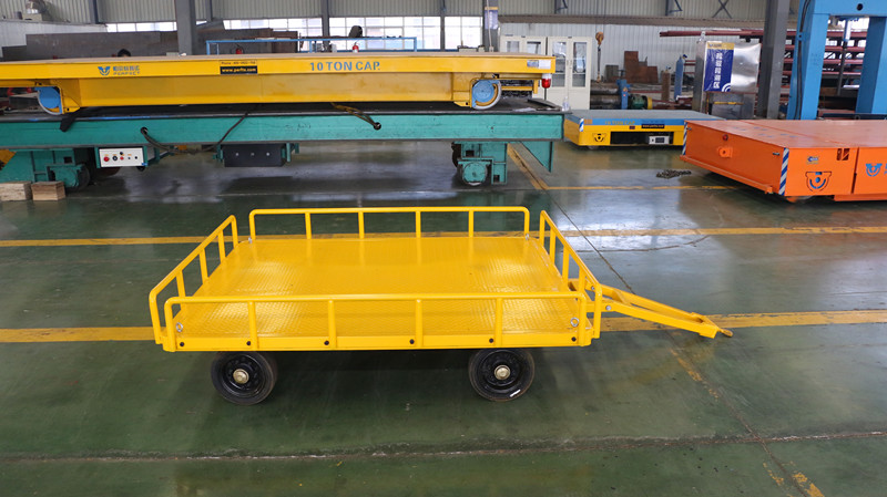 Non-power towed Heavy Duty Plant Trailer-50t Flat Transfer Trolley
