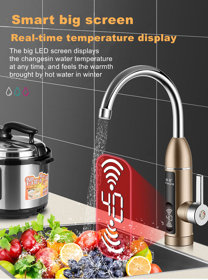 304 Stainless Kitchen Instant Hot Water Tap 3S Electric Fast Heater