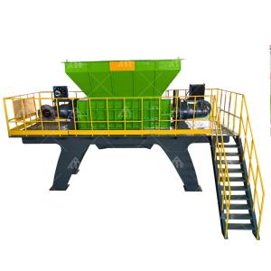 Quality Double Shaft Waste Plastic Woven Bag Shredder Machine for Plastic Lumps wholesale