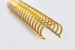 Brochures And Documents Gold Bronze Wire O Binding 44MM 2:1 Pitch