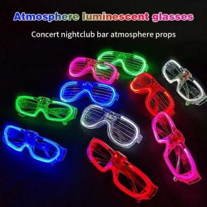 Quality LED Toy Color Shutter Glow Glasses Party LED Eye Glasses Birthday Party Supplies Flash Changing 3D Luminous Glasses wholesale