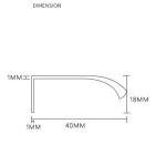 1000mm Aluminum Hidden Pull Handles For Cabinet Wardrobe Accessories