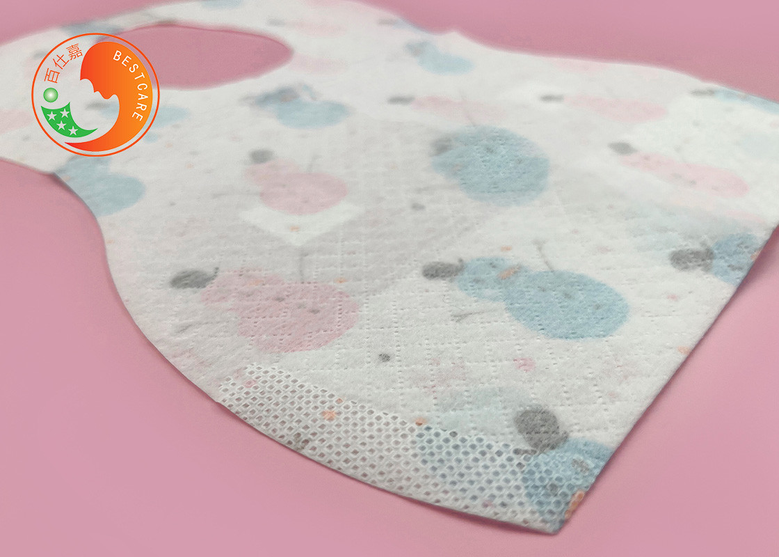 Pattern Printing Disposable Baby Bibs Non Woven Fabric Disposable Bibs