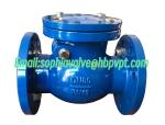 DIN PN16 metal seal flanged swing check valve