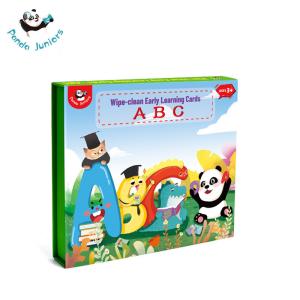 Quality Panda Juniors ABC Learning Cards For 3-4 Year Old Wipe Clean Flash Cards wholesale