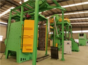 Quality Rotary Barret Tilting 20min Drum Type Shot Blasting Machine With Dust Collector wholesale