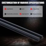 5mm To 1000mm ABS Profile ASA Profile PE Extrusion Plastic Wear Strip Abrasion