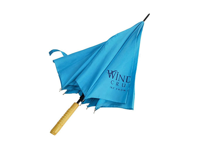 Manual Open Strong Rain Proof Compact Golf Umbrella For Windy Weather