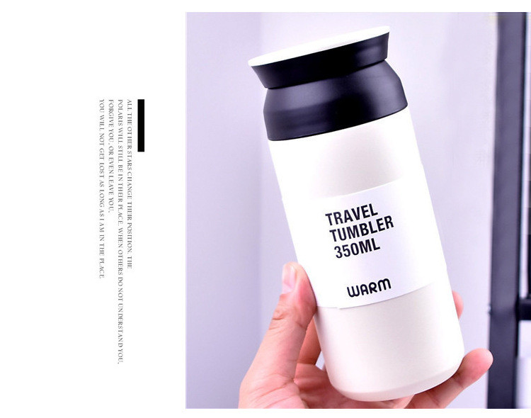 18/8 Stainless Steel BPA-Free Vacuum Insulated Water Bottle 20.3 Oz Arctic Wolf White