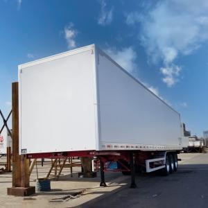 Quality 40ft 3 Axles Light Weight FRP Coating Insulation Box Truck Semi Trailer for Dry Freight Temperature Control Cargos wholesale