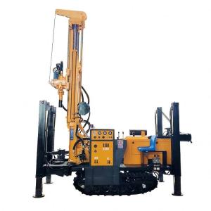 Quality 200m Deep Hydraulic Rotary Borehole Drill Rig DTH Deep Water Well Drilling Machine wholesale