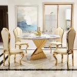 Round Light Luxury Hotel Room Table 0.78 M Height