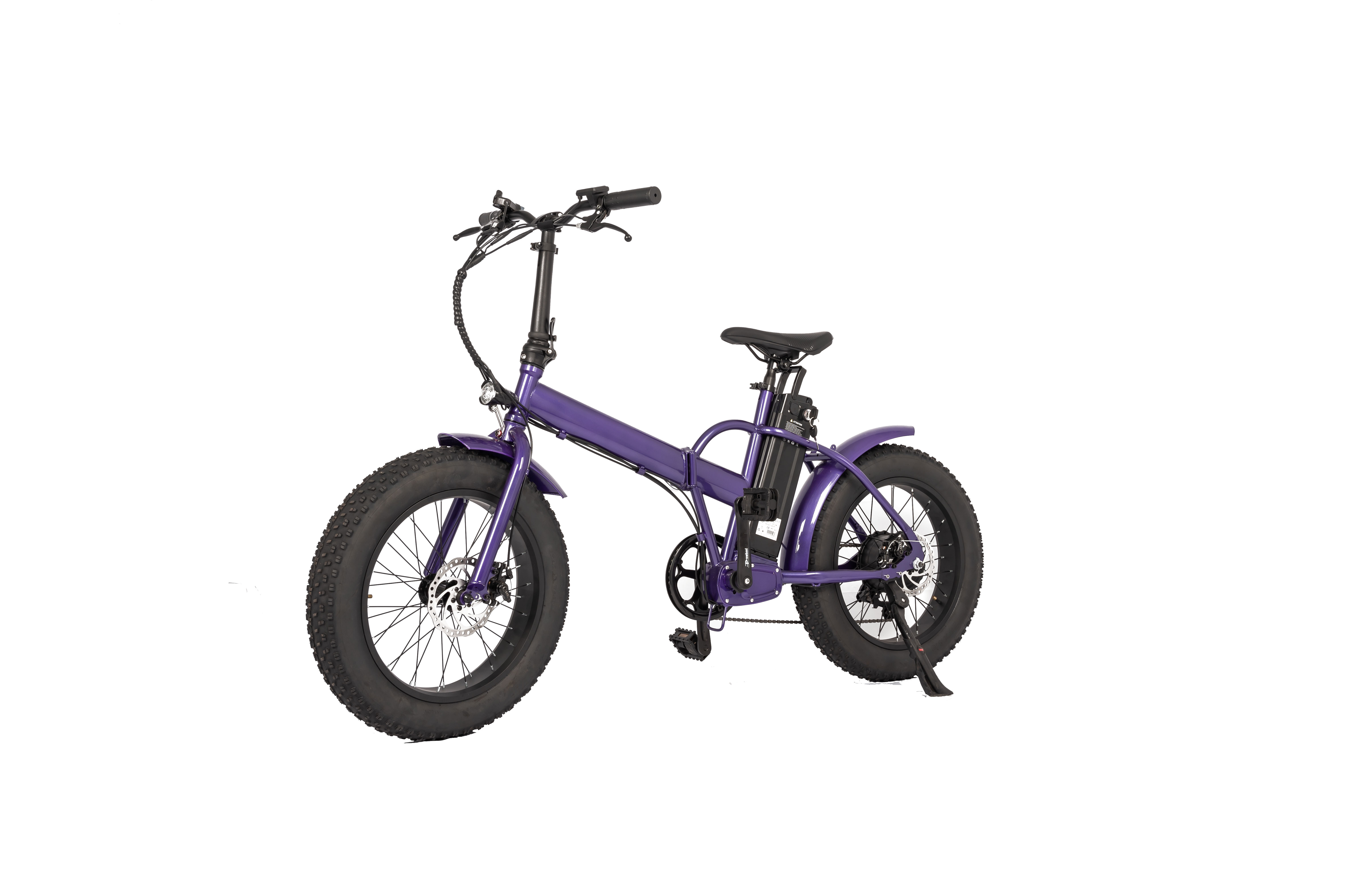 Adult Electric Folding Bike with Rear Hub Motor LCD Display Kenda Tire and Alloy Frame