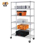 5 Tier Chrome Carbon Steel Storage Wire Shelves For Household Kitchen