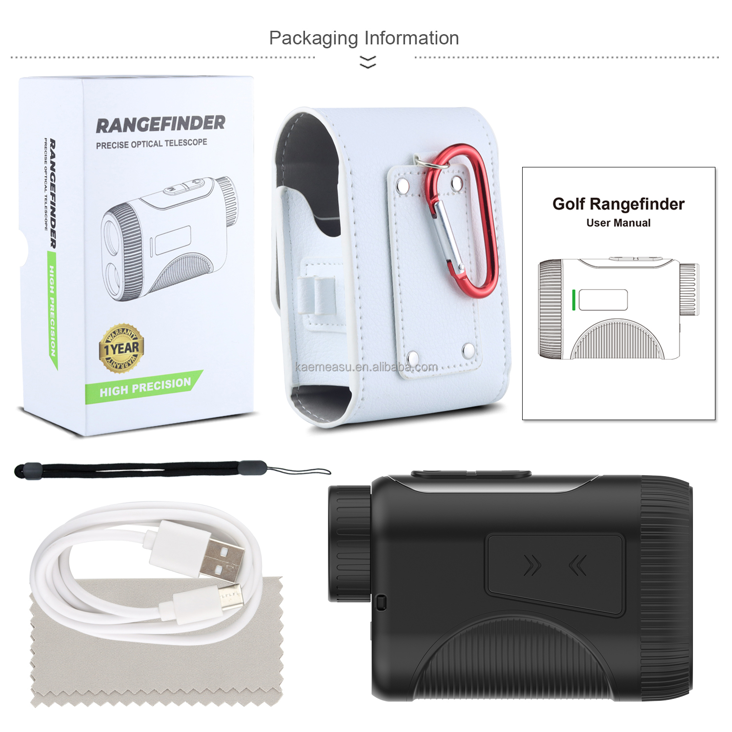 OEM 1000m Golf Laser Rangefinder Lightweight and Compact Good for Kids and Women