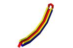 Durable PVC Tarpaulin Long Inflatable Water Slide For Seaside