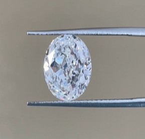 Large Size Lab Created White Diamond Wholesale Price 4CT Oval Cut Colorless With IGI Certificate