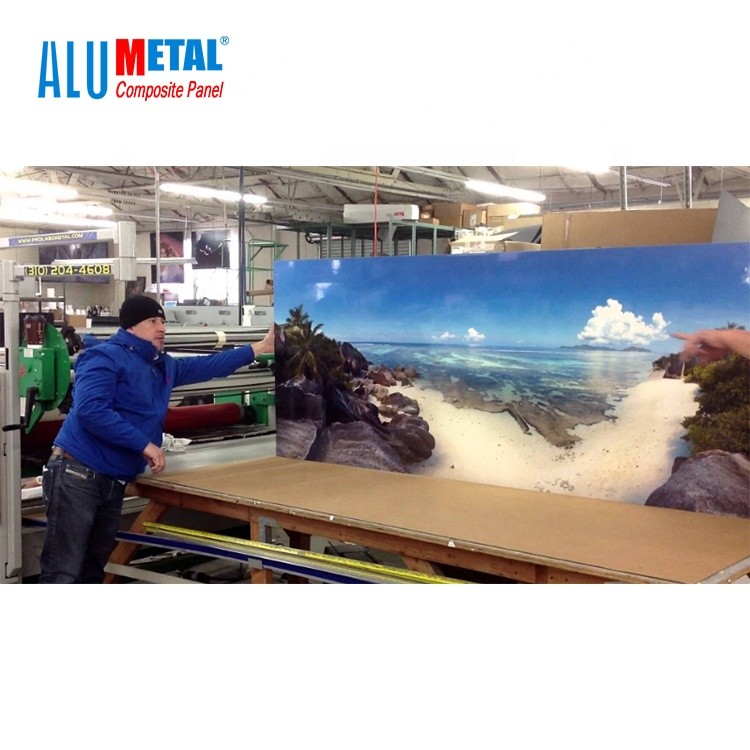 1250mm PE Aluminum Composite Panel Dibond UV Printing 4mm ACM Panel