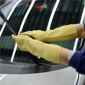 Quality Unlined Extra Long Sleeve Rubber Gloves Beautiful Household Cleaning wholesale