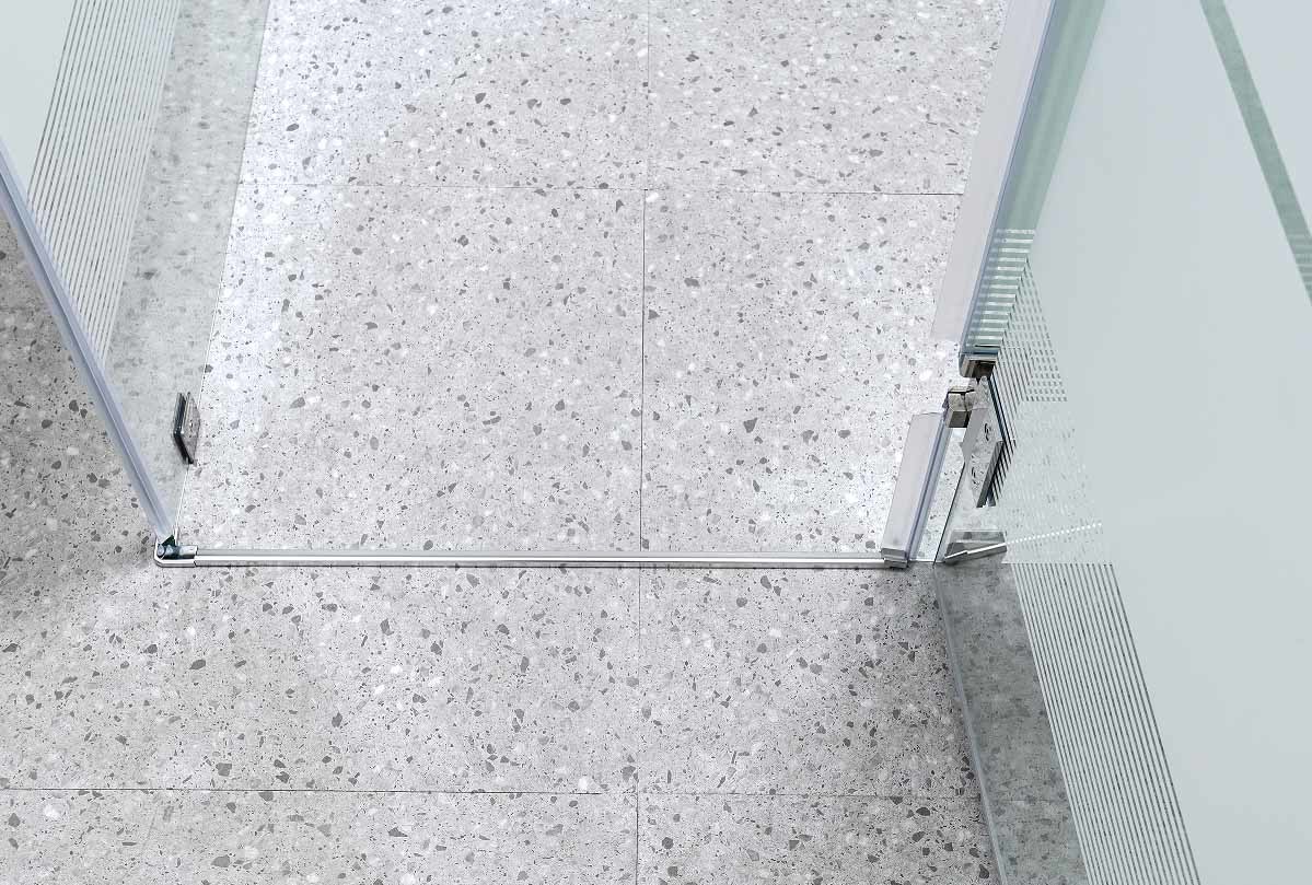 Affordable Shower Enclosures With White Printing Glass And Aluminum Frame