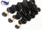 No Shedding Virgin Brazilian Hair Extensions Black Body Wavy Hair Weave