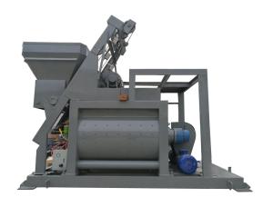 Quality Self Loading Cement Mixer Machine , Double Shaft Construction Mixer Machine wholesale
