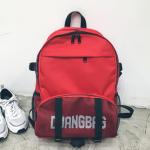 Summer south Korean version of the new canvas backpack female bag schoolbag
