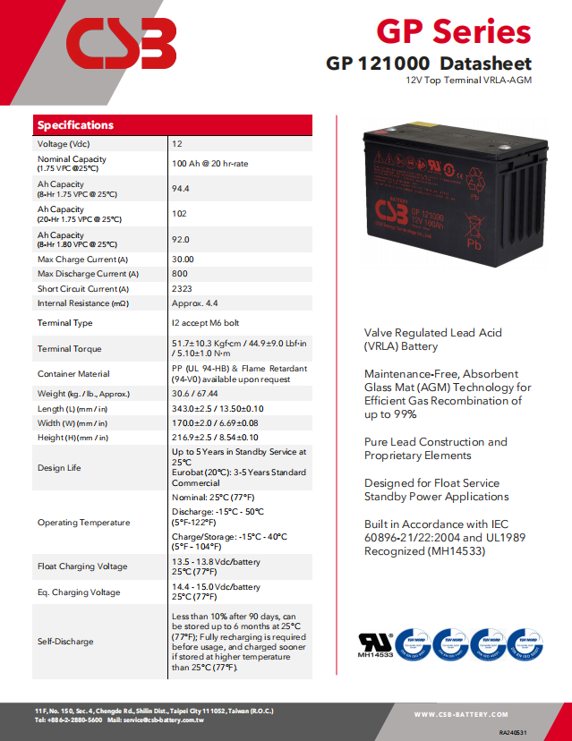 Wholesale Vrla Sealed Deep Cycle Agm Gel Portable Solar Battery 100ah 12v Batteries CSB