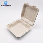 Sugarcane Pulp Bagasse Food Trays Disposable Rectangle Square shape