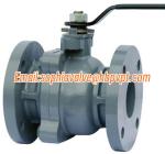 10K 2-PC cast iron flanged ball valve