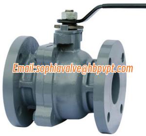 Quality 10K 2-PC cast iron flanged ball valve wholesale