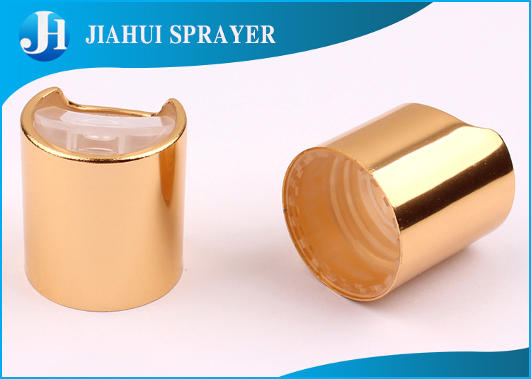 Aluminum Plastic Cosmetic Bottle Caps / Commercial Shampoo Bottle Cap Eco - Friendly