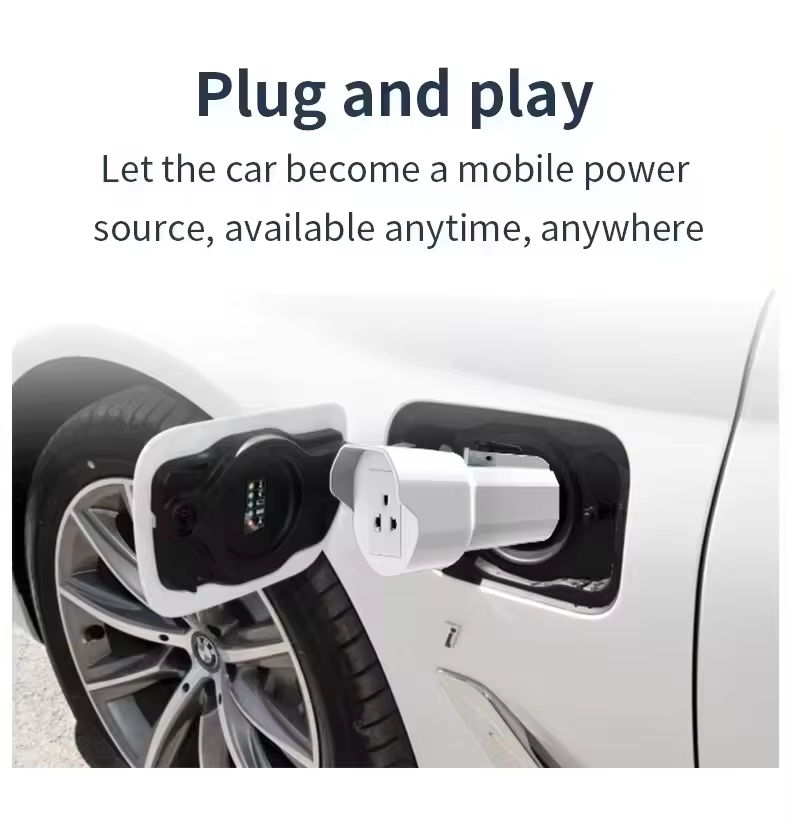 220V Electric Vehicle EV Charger Converter Adapter for Retrofit/Upgrade Type1 v2l 16A Discharge EVSE Charging Connector