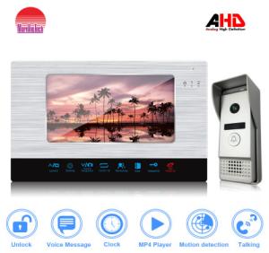 Quality Promotion 4 Wired video door phone Support Max.32G SD Card for video recording Intercom wholesale