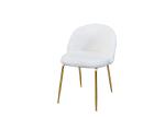 Velvet Flannelette Powder Metal Leg Modern Leisure Chair
