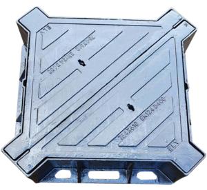 Quality Telecom Hinged Manhole Cover , Ductile Iron Lockable Manhole Cover 800 * 800mm wholesale