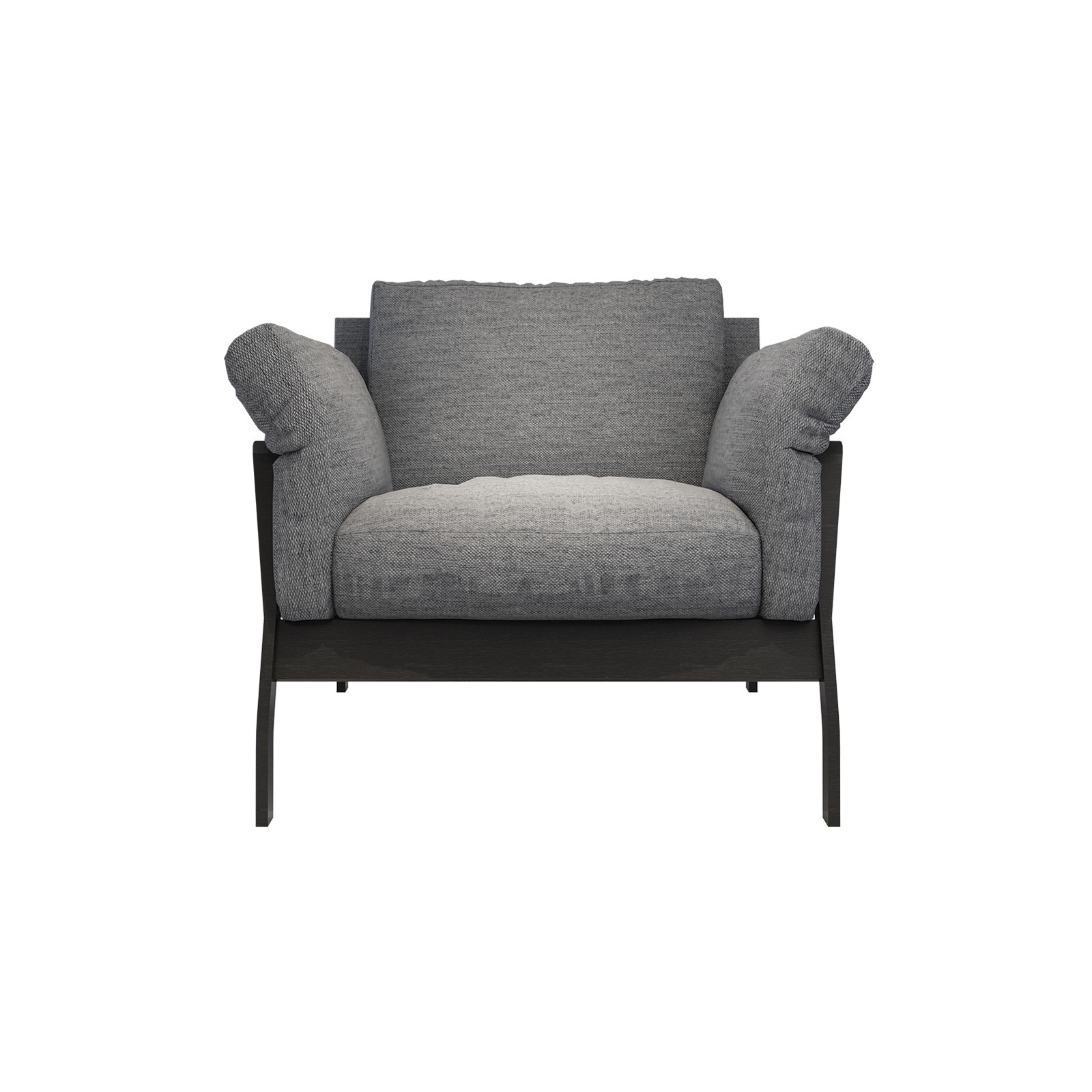 Light luxury design furniture of fashion sofas by Leather upholstered with glossy painting wood frame